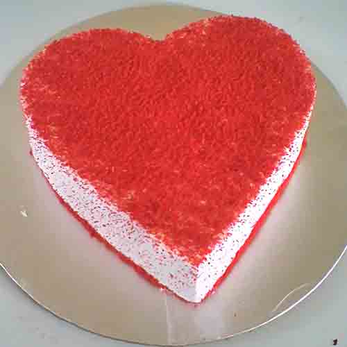 Heart Shape Red Velvet Cake Delivery in Gurugram