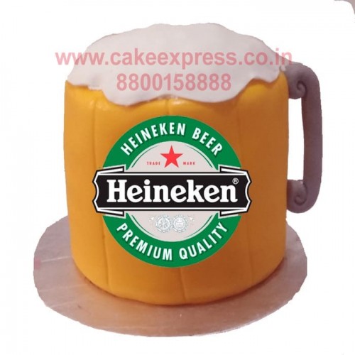 Beer Mug Fondant Cake Delivery in Gurugram