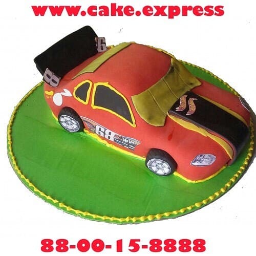 Hot Wheel Car Fondant Cake Delivery in Gurugram