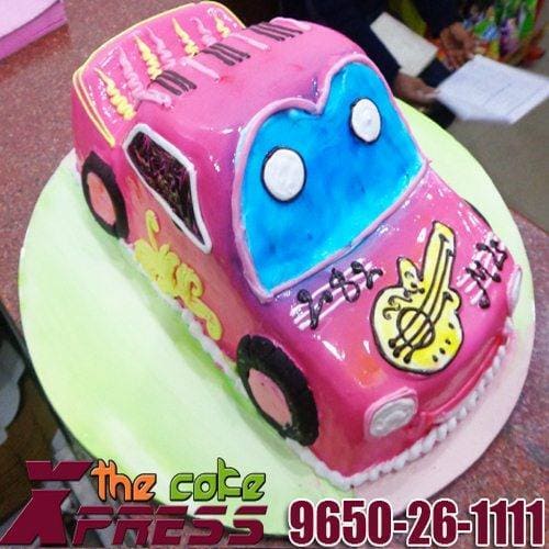 Musical Car Cake Delivery in Gurugram