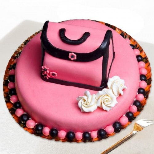 Ladies Purse Fondant Cake Delivery in Gurugram