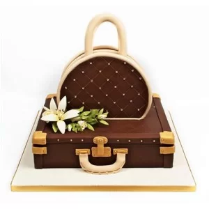 Suitcase and Handbag Designer Fondant Cake Delivery in Gurugram