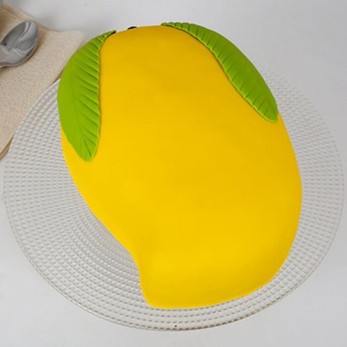 Mango Shape Fondant Cake Delivery in Gurugram