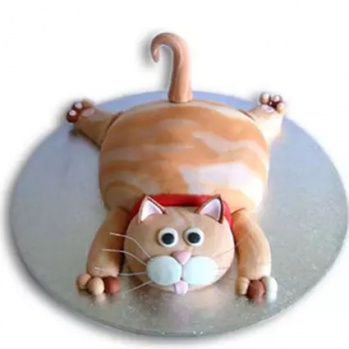 Tabby Cat Designer Fondant Cake Delivery in Gurugram