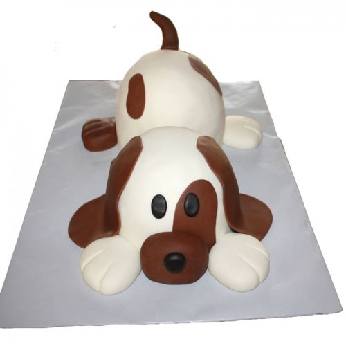 Puppy Dog Designer Fondant Cake Delivery in Delhi