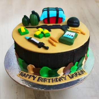 PUBG Mania Theme Cake PUBG Mania Theme Cake