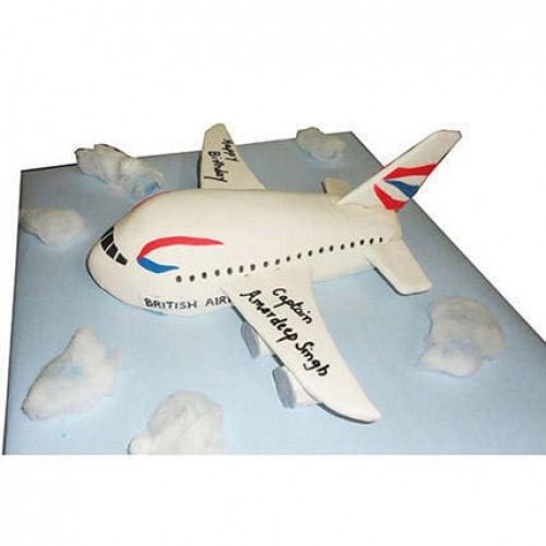 Airplane Fondant Cake Delivery in Gurugram