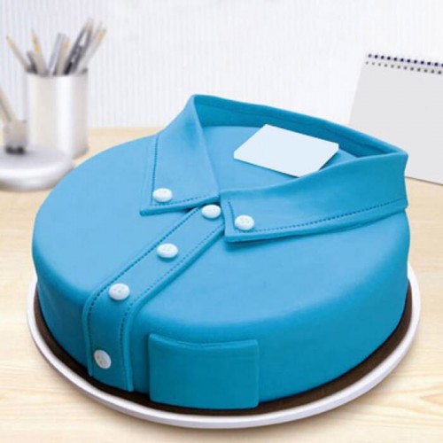 Blue Shirt Customized Cake Delivery in Gurugram