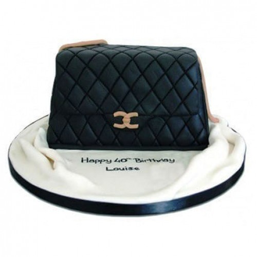 Chanel Fondant Handbag Cake Delivery in Gurugram