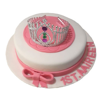 Crown Themed Fondant Cake Crown Themed Fondant Cake