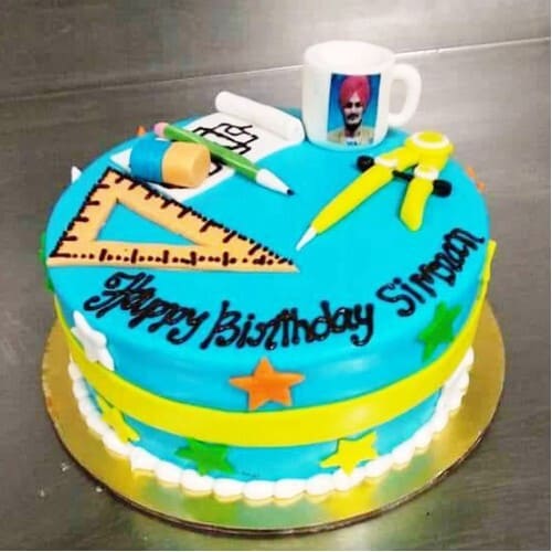 Engineer Themed Fondant Cake Delivery in Gurugram
