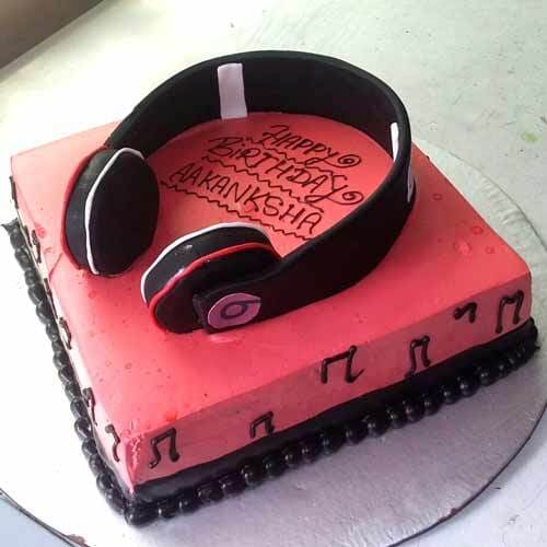 Headphone Music Cake Delivery in Gurugram