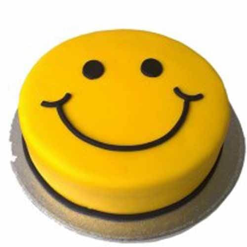 Smiley Fondant Cake Delivery in Gurugram