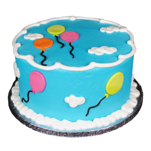 Balloons Theme Fondant Cake Delivery in Gurugram