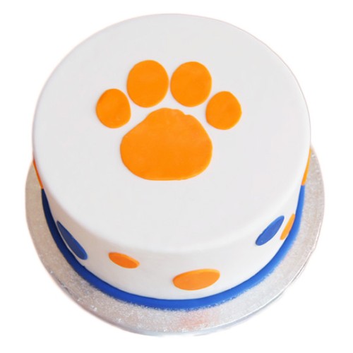 Clemson Theme Fondant Cake Delivery in Gurugram Clemson Theme Fondant Cake Delivery in Gurugram