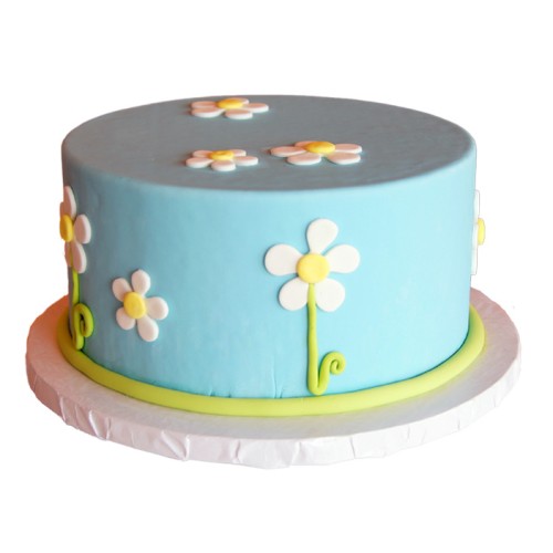Daisy Theme Fondant Cake Delivery in Gurugram Daisy Theme Fondant Cake Delivery in Gurugram