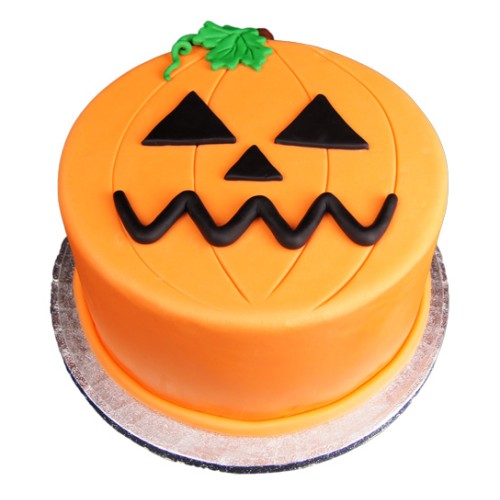 Halloween Pumpkin Fondant Cake Delivery in Gurugram
