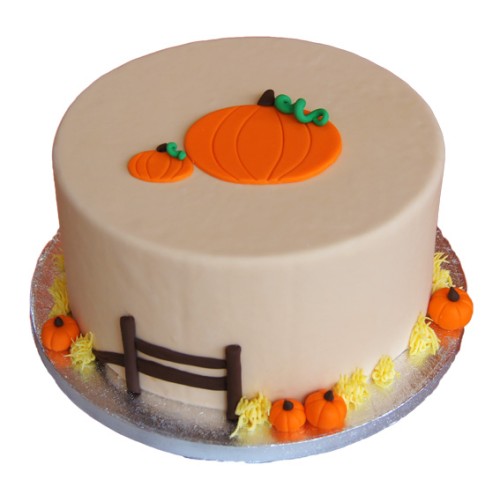 Pumpkin Theme Fondant Cake Delivery in Gurugram Pumpkin Theme Fondant Cake Delivery in Gurugram