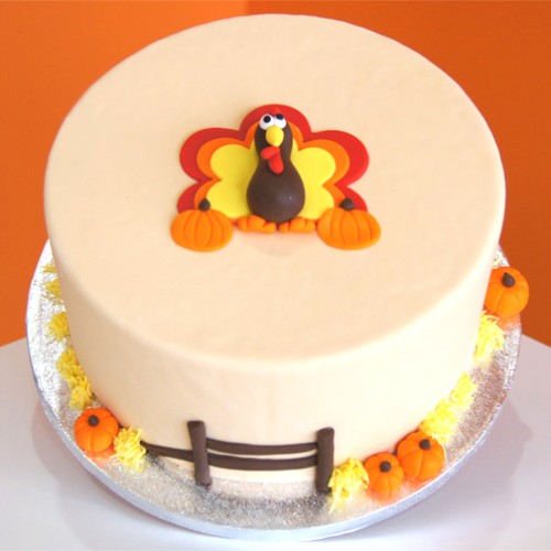 Turkey & Pumpkin Theme Cake Delivery in Gurugram Turkey & Pumpkin Theme Cake Delivery in Gurugram