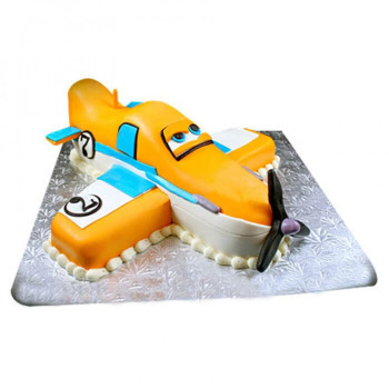 Animated Airplane Fondant Cake Animated Airplane Fondant Cake