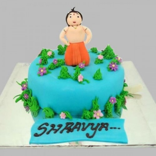 Chhota Bheem Fondant Cake Delivery in Gurugram