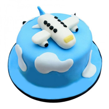 Cute Airplane Fondant Cake Cute Airplane Fondant Cake
