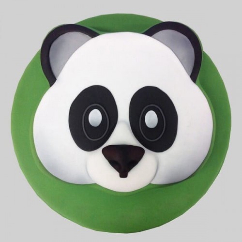 Cute Panda Face Fondant Cake Delivery in Gurugram