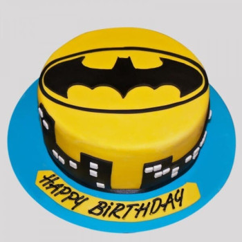 Electrifying Batman Fondant Cake Electrifying Batman Fondant Cake
