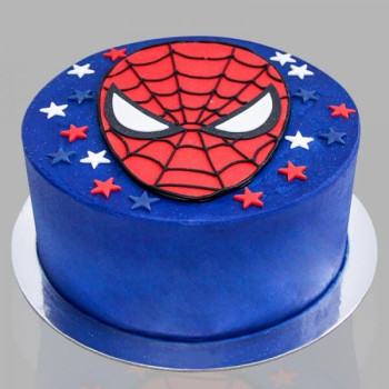 Exclusive Spiderman Theme Fondant Cake Exclusive Spiderman Theme Fondant Cake
