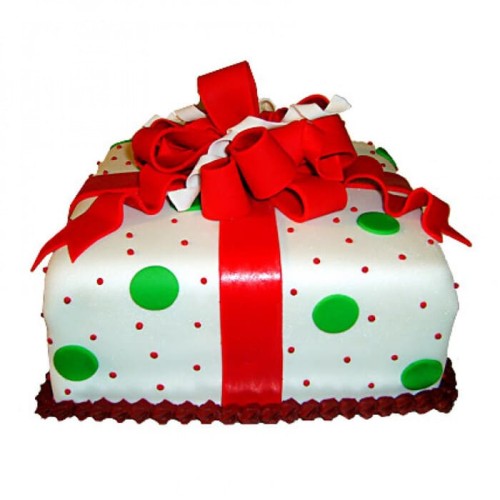 Exquisite Christmas Gift Fondant Cake Delivery in Gurugram