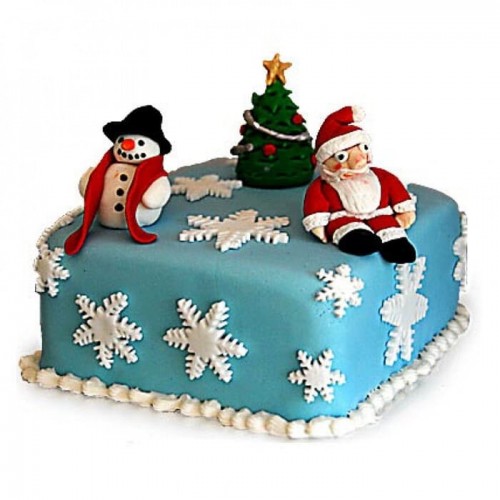 Festive Christmas Fondant Cake Delivery in Gurugram