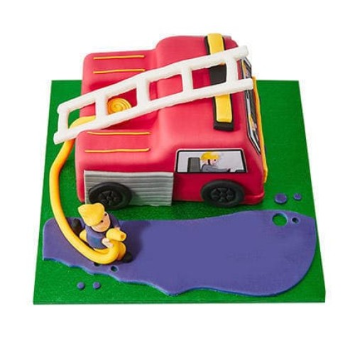 Fire Engine Fondant Cake Delivery in Gurugram Fire Engine Fondant Cake Delivery in Gurugram