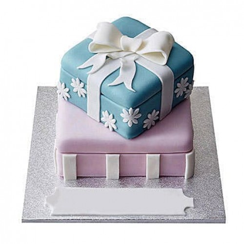 Gift Box Fondant Cake Delivery in Gurugram
