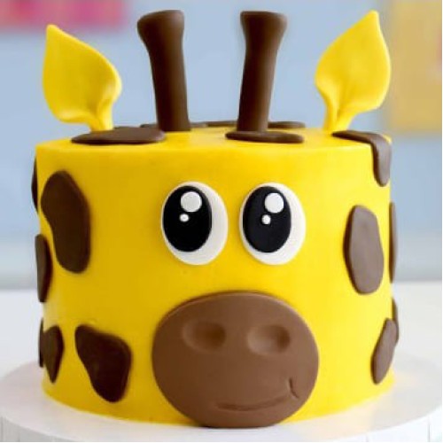 Giraffe Birthday Fondant Cake Delivery in Gurugram