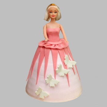 Gorgeous Barbie Fondant Cake Gorgeous Barbie Fondant Cake