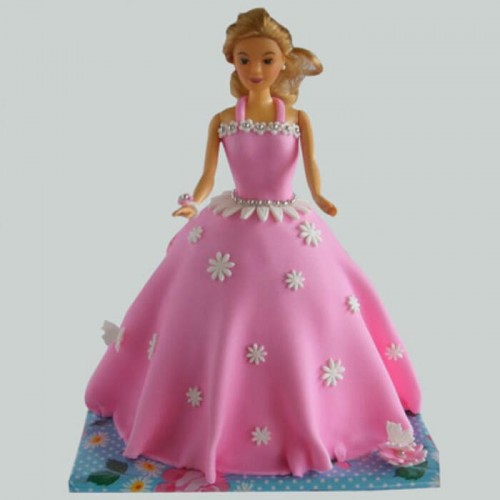 Just Wow Barbie Fondant Cake Delivery in Gurugram