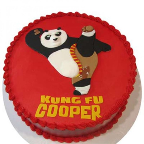 Kicking Po Fondant Cake Delivery in Gurugram