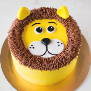 Lola's Cupcakes Lion Animal Themed Birthday Cake - YouTube