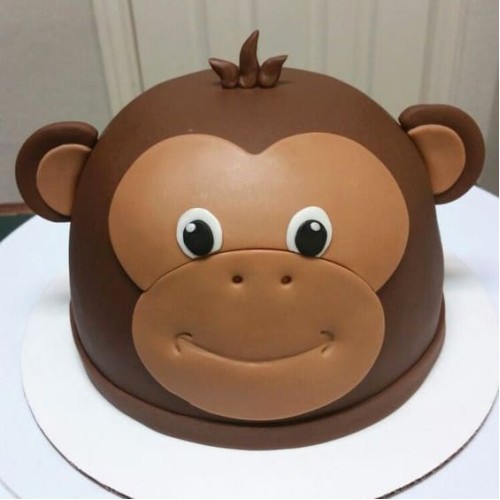Monkey Customized Fondant Cake Delivery in Gurugram