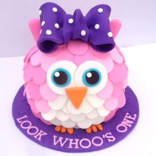 Owl Designer Birthday Cake Delivery in Gurugram