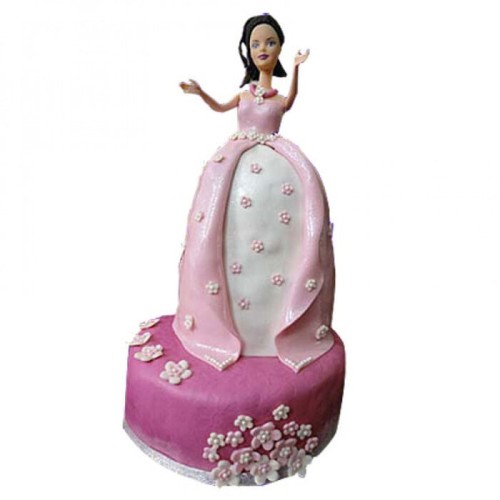 Princess Doll Fondant Cake Delivery in Gurugram Princess Doll Fondant Cake Delivery in Gurugram
