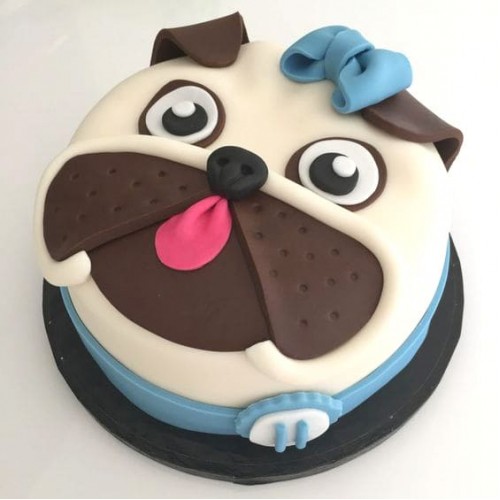 Pug Puppy Dog Theme Cake Delivery in Gurugram