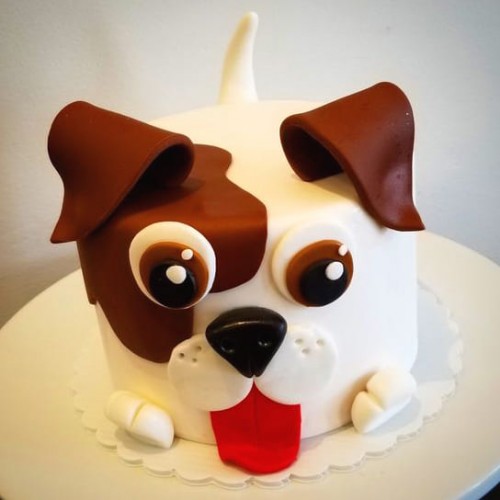 Puppy Customized Fondant Cake Delivery in Gurugram