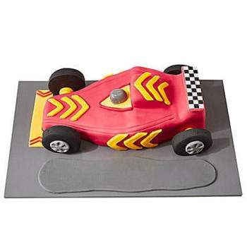 Racing Car Fondant Cake Racing Car Fondant Cake