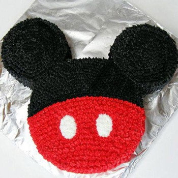 Red & Black Mickey Mouse Cake Red & Black Mickey Mouse Cake