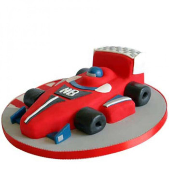 Red Hot Ferrari Car Fondant Cake Red Hot Ferrari Car Fondant Cake