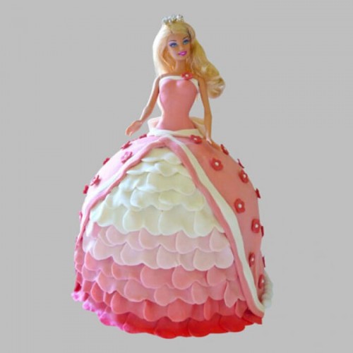 Style Queen Barbie Fondant Cake Delivery in Gurugram