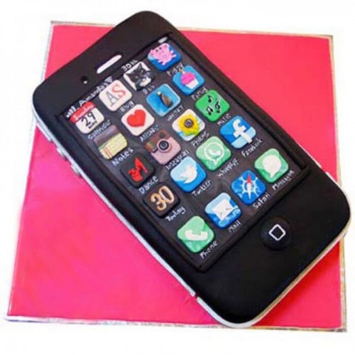 Techy IPhone Fondant Cake Delivery in Gurugram