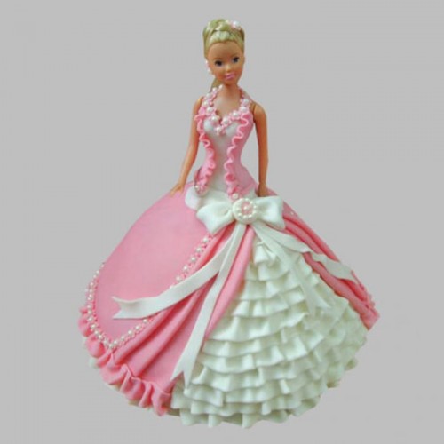 Ultra Style Queen Barbie Fondant Cake Delivery in Gurugram
