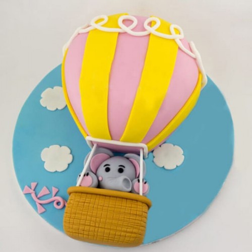 Up In The Sky Balloon Fondant Cake Delivery in Gurugram